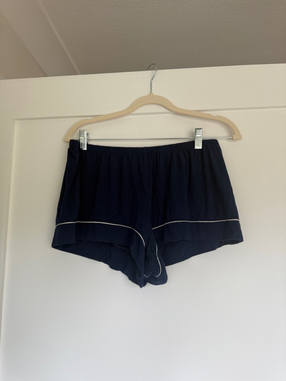 Eberjey Pajama Shorts with White Piping